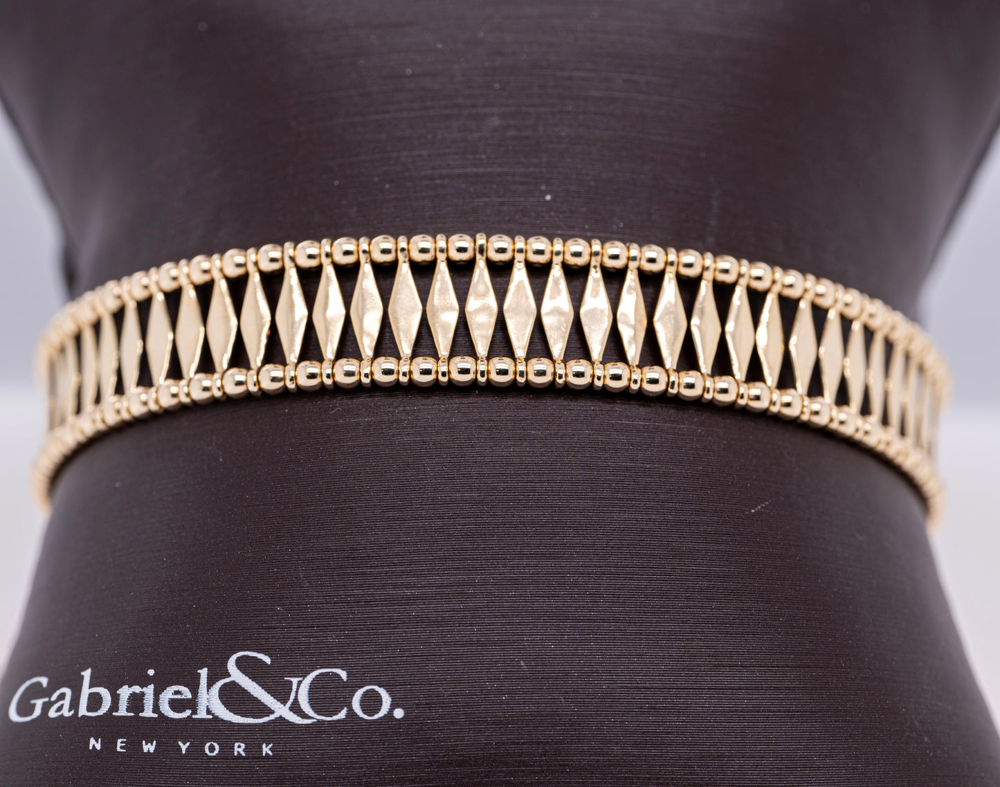 14K Yellow Gold Bujukan Cuff Bracelet