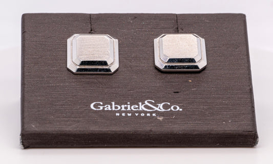 925 Sterling Silver Square Cufflinks